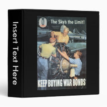 The Sky's The Limit World War II 3 Ring Binder