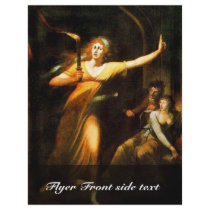The Sleepwalking Lady Macbeth By Füssli Johann Hei Personalized Flyer