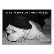 "The Smart One"...English Bulldog Puppy Cards