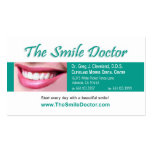 "The Smile Doctor" Dentist Cosmetic Dentistry business cards