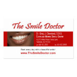 "The Smile Doctor" Dentist Cosmetic Dentistry business cards