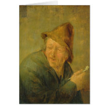 The Smoker, 1640 Greeting Cards