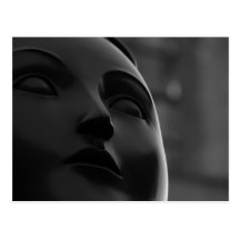 the smoothness of her - Botero statue Post Card