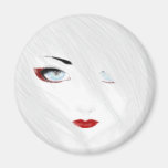 The Snow Geisha Fridge Magnet