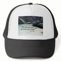 The softer you speak, the louder you're heard. mesh hats