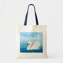 The Solitary Mute Swan Tote Bag