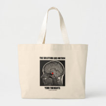 The Solution Lies Within Your Thoughts (Psyche) Tote Bags