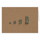 The Solved Mystery of Moai Statues Greeting Card