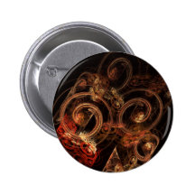 The Sound of Music Abstract Art Button (round)
