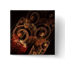 The Sound of Music Abstract Art Button (square)