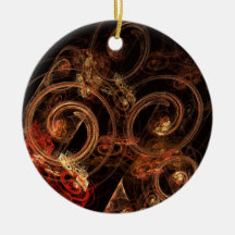 The Sound of Music Abstract Art Round Ornament