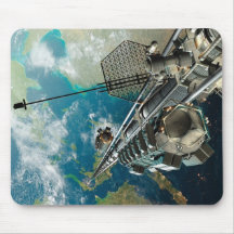 The Space Elevator Mouse Pad
