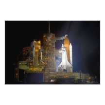 The Space Shuttle Discovery at Launch Pad 39A Photograph