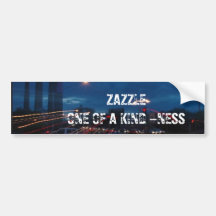 THE SPARK OF : ZAZZLE ONE OF A KIND -NESS BUMPER STICKERS
