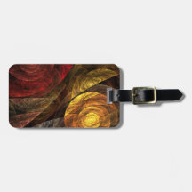 The Spiral of Life Abstract Art Address Bag Tags
