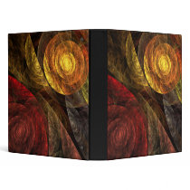 The Spiral of Life Abstract Art Binder