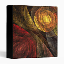 The Spiral of Life Abstract Art Binder