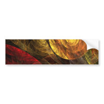 The Spiral of Life Abstract Art Bumper Sticker