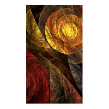 The Spiral of Life Abstract Art Business Card