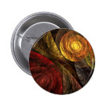 The Spiral of Life Abstract Art Button (round)