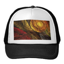 The Spiral of Life Abstract Art Hat