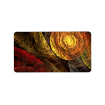 The Spiral of Life Abstract Art Custom Address Labels