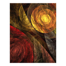 The Spiral of Life Abstract Art Letterhead