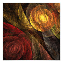The Spiral of Life Abstract Art Photo Print