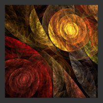 The Spiral of Life Abstract Art Print posters