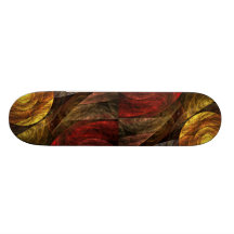 The Spiral of Life Abstract Art Skateboard