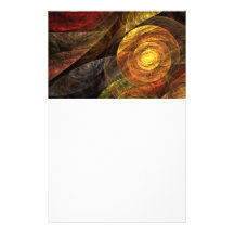 The Spiral of Life Abstract Art Stationery