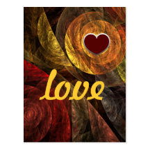 The Spiral of Life Love Postcard