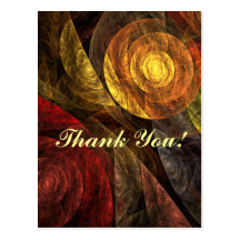 The Spiral of Life Thank You Postcard