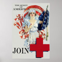 The Spirit of America ~ Vintage Nurse. Print