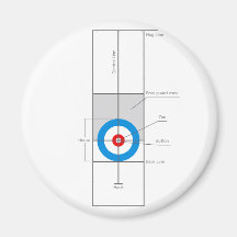 The spirit of Curling Fridge Magnet