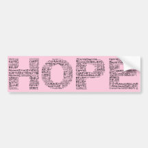 The Spirit of Hope (Black Text) Bumper Stickers