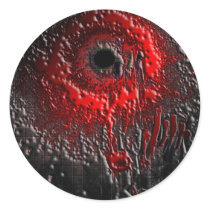 The Splatter Effect Round Stickers