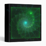 "The Square Green Worm" Fractal Art Binder