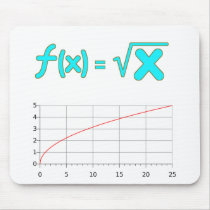 The Square Root Function f(x) = SQRT x Mousepad