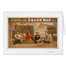 "The Squaw Man" - The Pipe of Peace Theatre Card