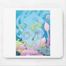The Squid & the Spaghetti Mousepad