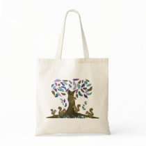 The Squirrel's Treehouse Canvas Bag