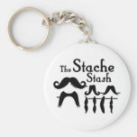 The Stache Stash Keychains