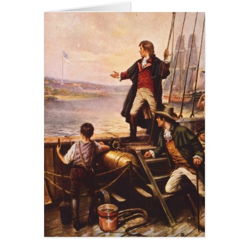The Star Spangled Banner by Percy Moran Greeting Cards