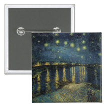 The Starry Night, 1888 Button