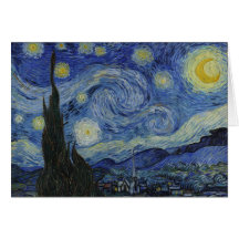 The Starry Night - Van Gogh (1888) Greeting Cards