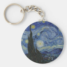 The Starry Night - Van Gogh (1888) Keychains