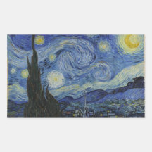 The Starry Night - Van Gogh (1888) Sticker