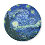 The Starry Night - Vincent van Gogh (1889) Fridge Magnet