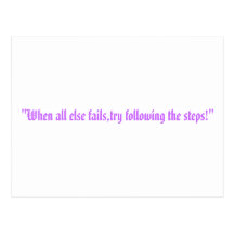 the steps post card